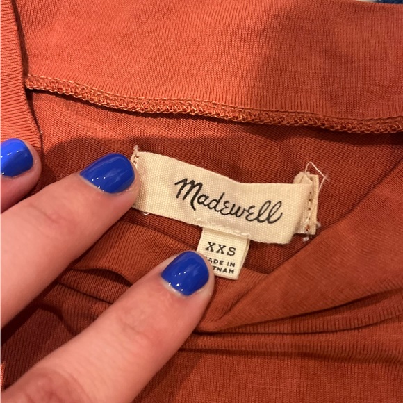 Madewell Burnt Orange Bodysuit - Picture 2 of 3